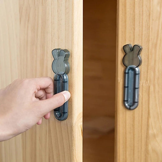 Self Stick Push Pull Helper – Instant Cabinet Knobs and Drawer Auxiliary Handle – Stick On Handles for Kitchen Cabinets, Sliding Doors, Windows, Wardrobes and Drawers – Strong Adhesive, No Drill, Reusable (2 Pc)