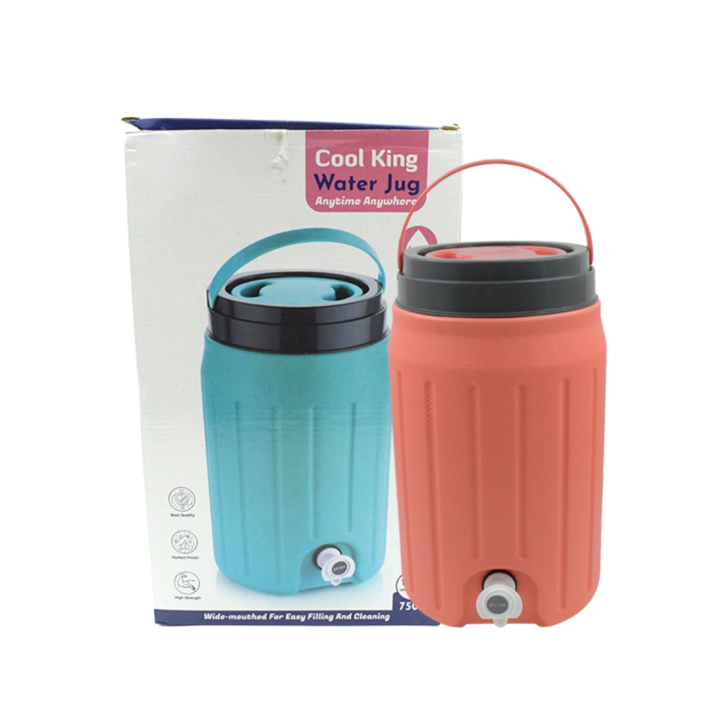 Insulated Plastic Water Rover Jug 7500ML with Tap and Handle Portable Hot and Cold Water Storage Camper Jug Food Grade Beverage Dispenser