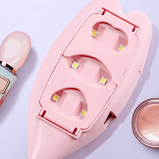 Mini 6W UV LED Nail Lamp with USB Cable Gel Nail Dryer for Gel Polish UV Resin Nail Art Home DIY and Professional Salon Manicure 1 Piece