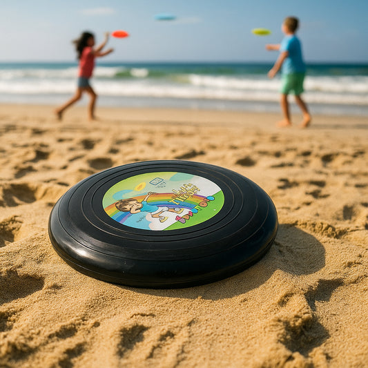 Funwoods Small Outdoor Flying Disc Throw & Catch Game Toy (1 Pc) | Aerodynamic Plastic Frisbee for Kids, Family Play, Parks & Beach Fun