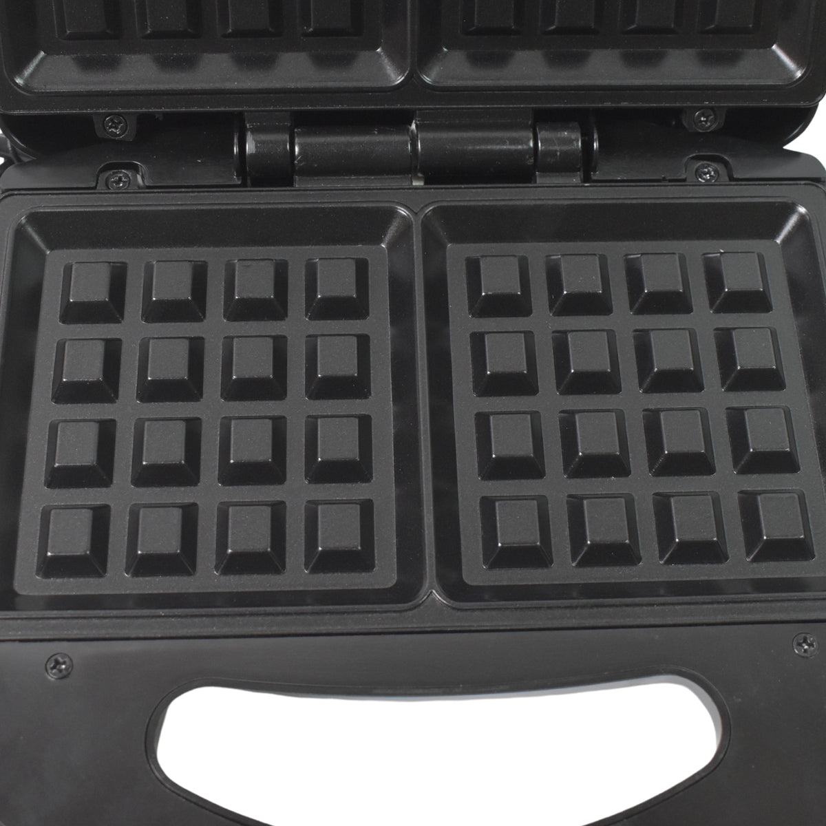 Electric Non-Stick Waffle Maker – 2 Slice Square Waffle Machine with Indicator Lights and Cool Touch Handle for Crispy Homemade Waffles