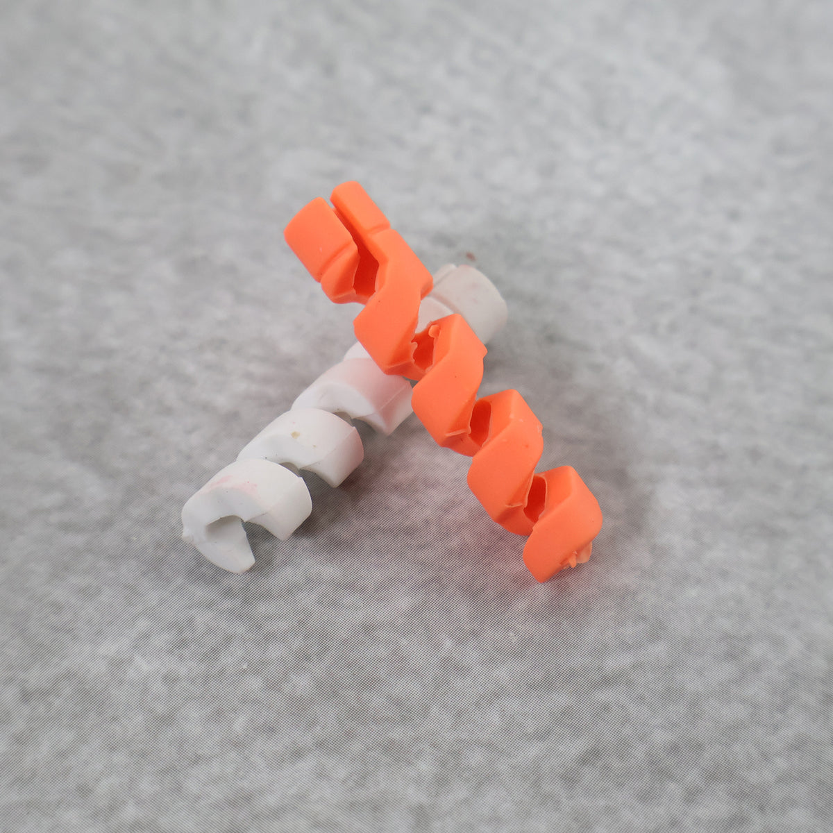 Anti-fray Spiral Cable Protector - (2 Pc Set) Soft Silicone/TPU Charging Cable Guard | Quick Clip-On Strain Relief | Reusable