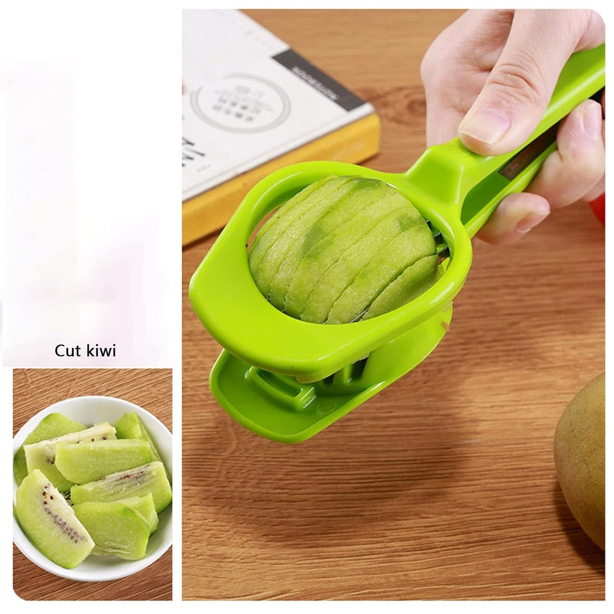 Multipurpose Food Slicer with Seven Stainless Steel Blades Egg Strawberry Tomato Kiwi Fruit Cutter, Divider, Seperator and Soft Food Slicer (1 Pc)