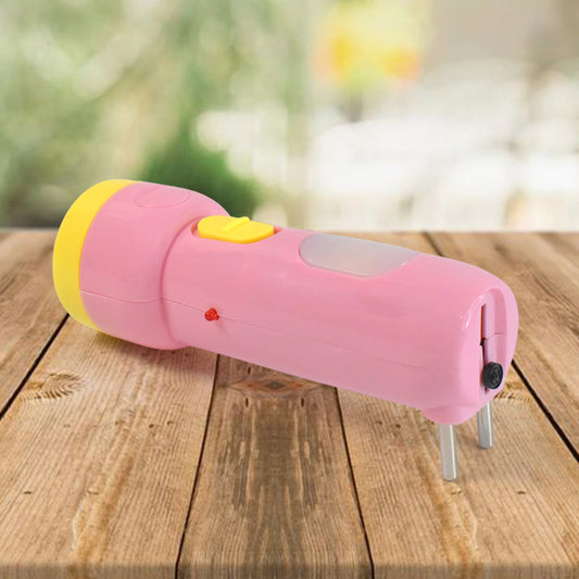 2-in-1 Rechargeable Small Handy LED Torchlight Portable Emergency Flashlight for Home Outdoor Travel and Tracking (1 Pc)