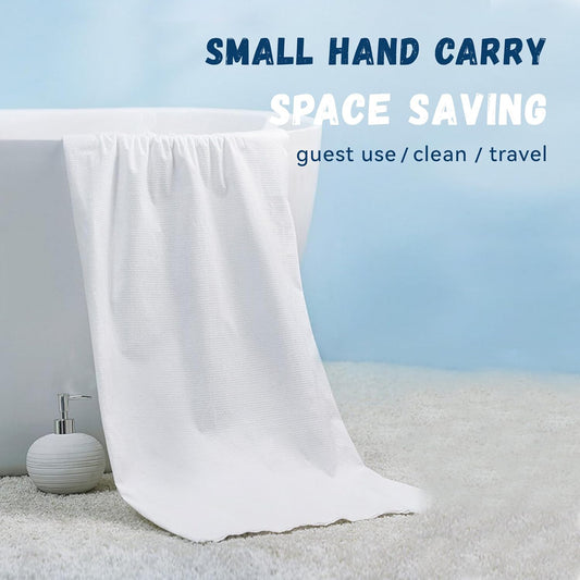 Compressed Travel Bath Towel - (1 Pc 70x10 Cm) Expandable Disposable Towel