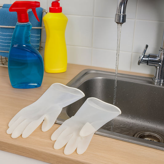 Kids Household Dishwashing Cleaning Gloves - (2 Pc Set)