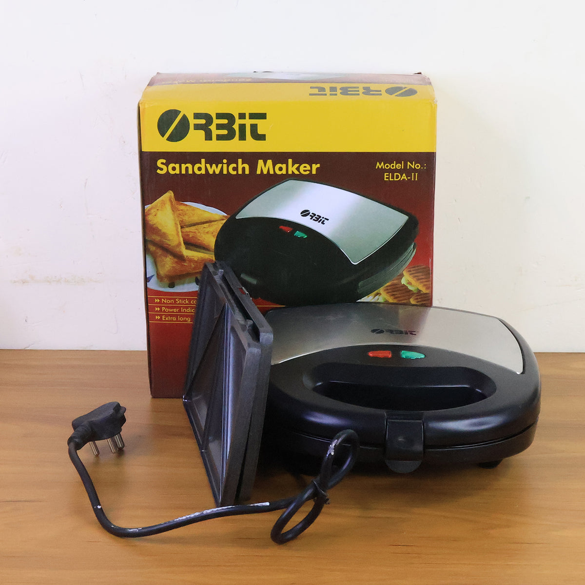Orbit Sandwich Maker With Interchangeable Plates (800w, 1 Pc) | Interchangeable Plates | Non-Stick Coating | Fast & Easy Grilling