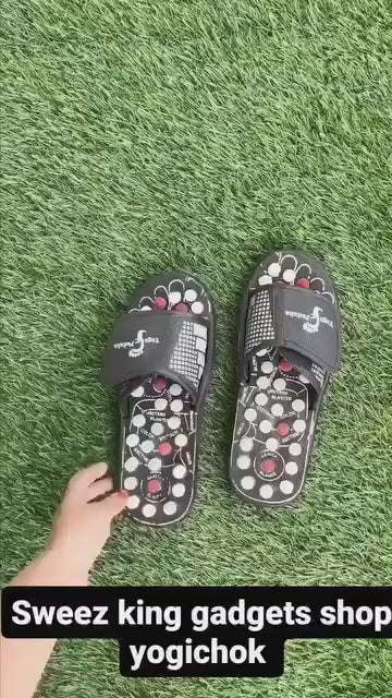 Acupressure & Magnetic Therapy Paduka Slippers for Men & Women | Full Body Blood Circulation, Pain Relief, Reflexology Foot Massager Sandals