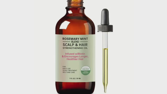 Rosemary Mint Scalp & Hair Strengthening Oil with Biotin & Essential Oils | Pack of 2
