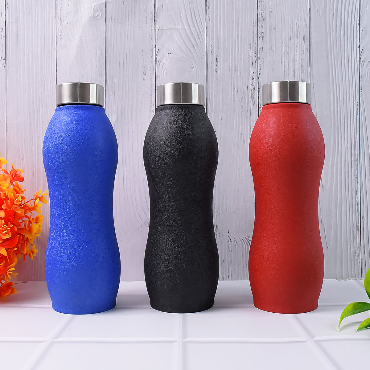 Stainless Steel Water Bottle (1000ml, Mix Colour, 1 Pc Crocodile) | Leak Proof | Rust Proof | Double-Wall Insulated | Hot & Cold Bottle
