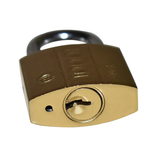 Solid Brass Multipurpose Padlock with 2 Keys Heavy Duty Security Lock for Door Locker Cabinet Gate and Bags (1 Pc)