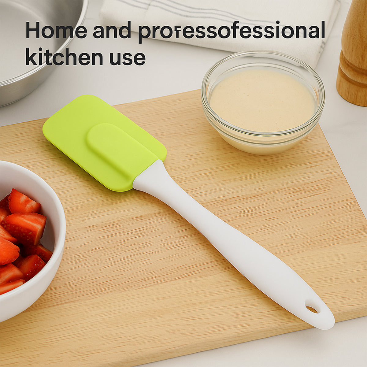 Silicone Spatula for Baking & Cooking – Heat-Resistant Non-Stick Scraper (1 Pc 18 Cm)