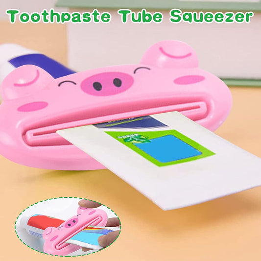Animal Toothpaste Tube Squeezer Clip Plastic Tube Roller for Toothpaste Cream Cosmetics Sauce and Tubular Items (1 Pc)