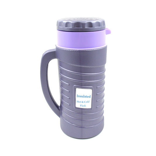 Thermos Insulated Flask Tea Kettle Hot and Cold Vacuum Jug Leak Proof Stainless Steel Inner Plastic Outer Tea Coffee Water Jug with Handle 1200ML and 1700ML