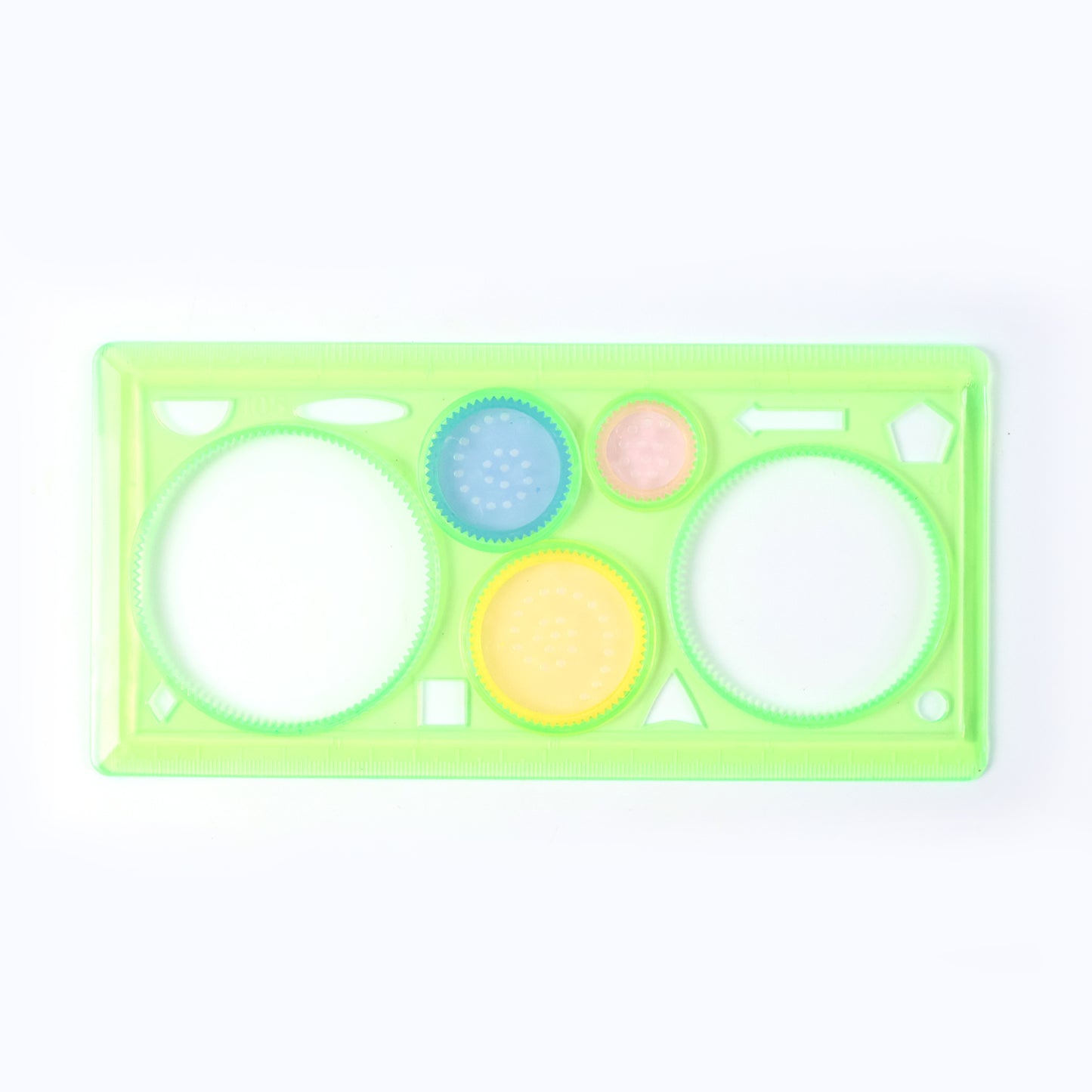 Design Ruler Spirograph Geometry Stencil Set with Interlocking Gears for Pattern Drawing Craft and School Projects (1 Set)