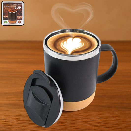 Double Wall Travel Cup | Insulated Coffee Mug With Spill-proof Lid (350ml, 1 Pc)