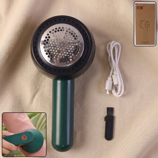 Electric Lint Remover USB Rechargeable Fabric Shaver with Cleaning Brush for Clothes Sweaters Blankets Sofa Curtains Woolen Wear and Upholstery (1 Pc)