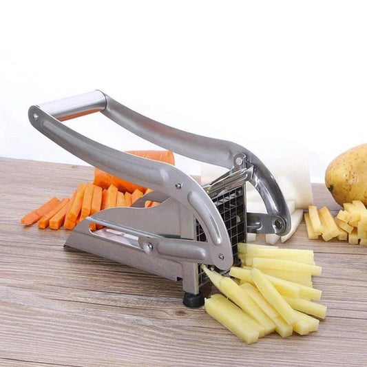French Fries Potato Chips Strip Cutter Machine with Blade | Restaurant-style fries at home. Fast. Safe. Perfectly sliced.