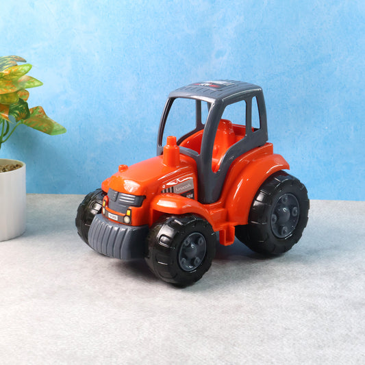 Funwoods Kids Friction Powered Tractor Toy - (1 Pc) Heavy-Duty Farm Vehicle with Realistic Design & Large Rugged Wheels