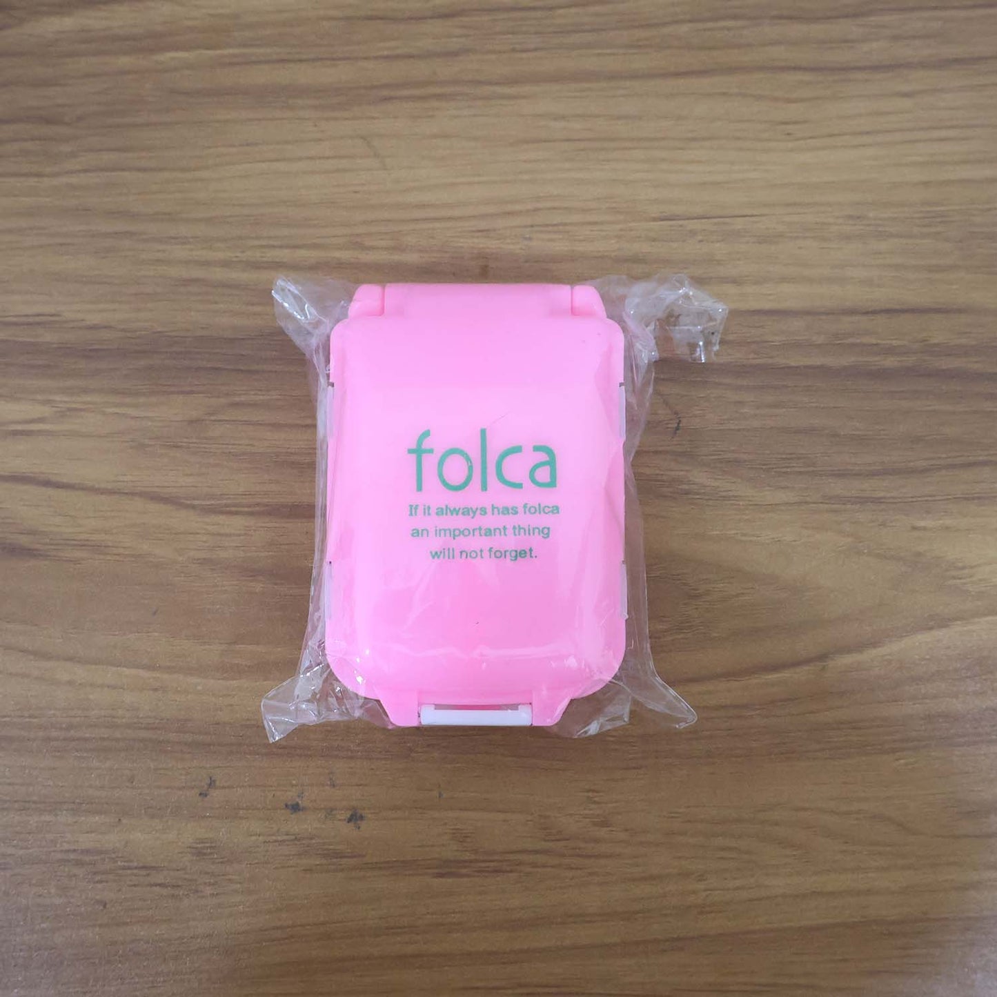 Portable Pink Dual-Sided Pill Organizer Box – 8-Compartment Pocket Medicine Case with Secure Snap Locks – Moisture-Resistant, BPA-Free Plastic Travel Storage for Daily Vitamins, Tablets and Small Essentials