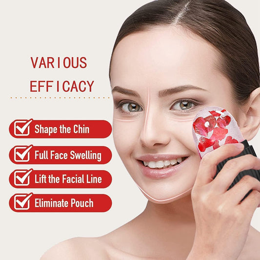 Face Ice Roller for Face Massager Reusable Silicone Ice Roller for Skin Tightening Puffiness Reduction and Facial Massage Black
