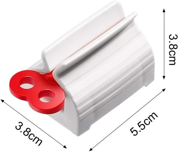 Rolling Tube Toothpaste Squeezer Toothpaste Seat Holder Stand | Easy Rotate Handle | No Waste | Works with Plastic & Aluminum Tubes