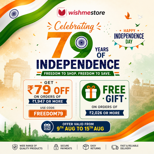 🇮🇳 Celebrate 79 Years of Independence with WishMe Store – Freedom Sale is Here!