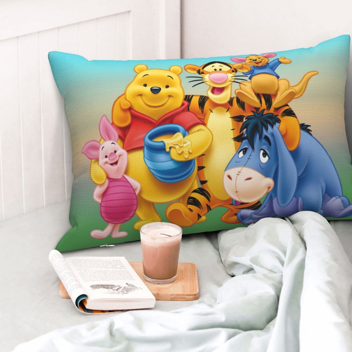 Soft Plush Cartoon Character Kids Pillow Colorful Printed Cushion for Baby Bed Nursery and Kids Room Comfort and Decoration 40x25 Cm (1 Pc)