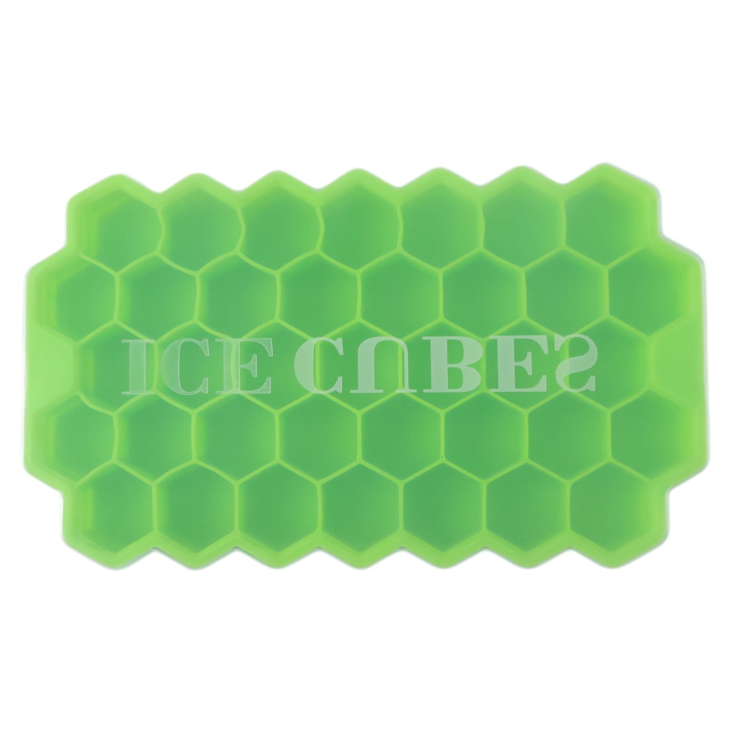 Premium Honeycomb Silicone Ice Cube Tray with Lid, Hexagon Ice Maker Mold for Freezer, Flexible Easy Release Ice Mold for Treats (1 Pc)