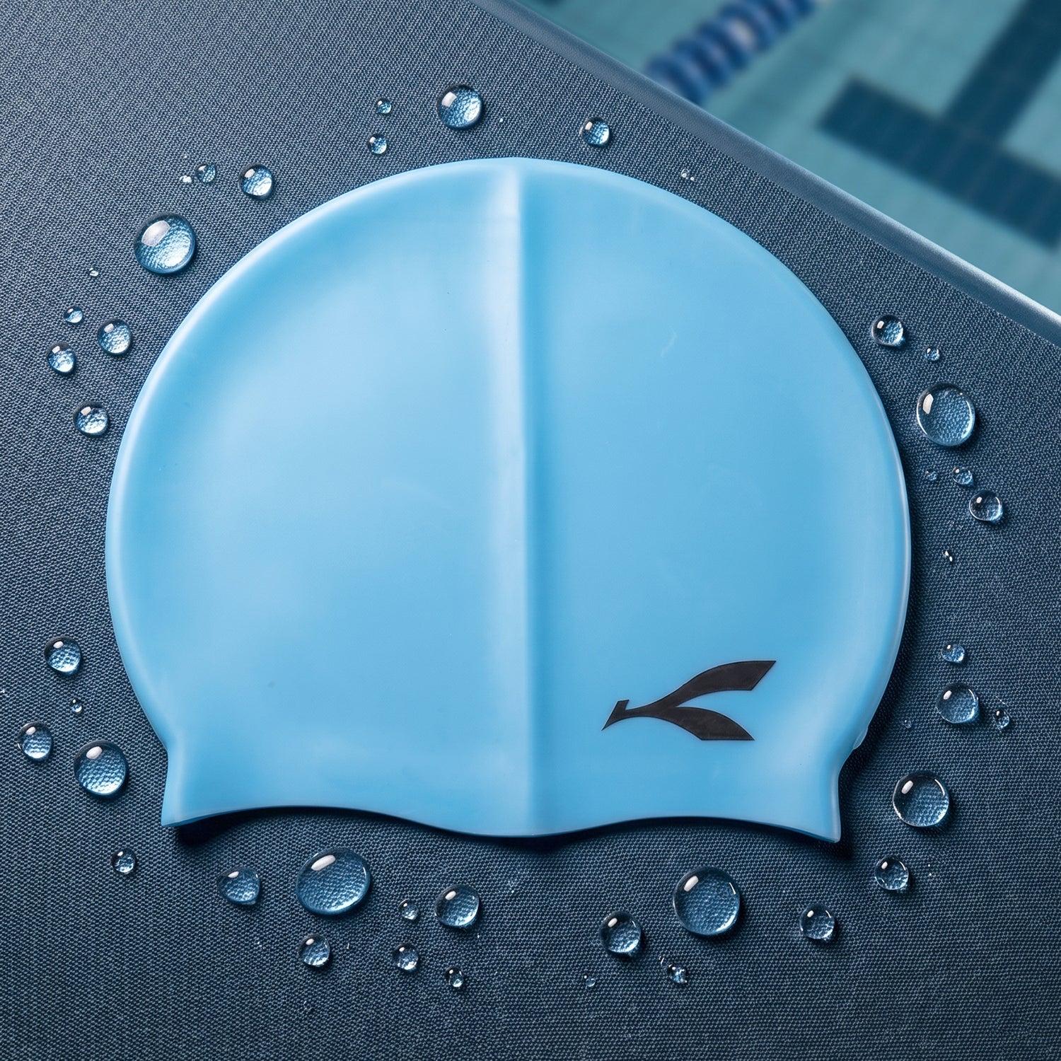 Silicone Swimming Cap Waterproof Stretchable Swim Head Cap for Men Women Kids Pool Training Bathing Hair Protection and Water Sports (1 Pc)