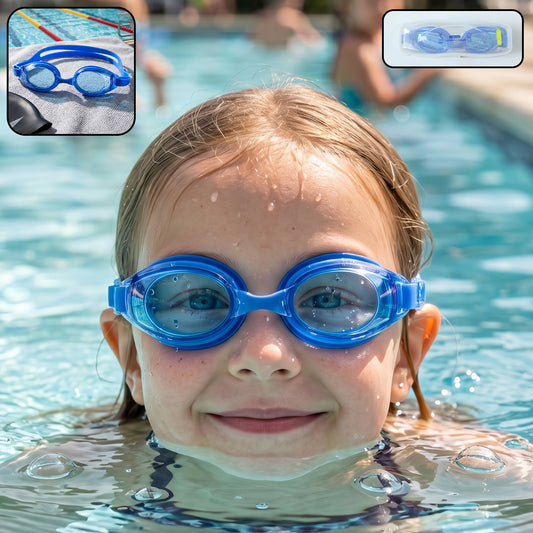Premium Swimming Goggles for Kids and Adults with Anti-Fog Lenses and Protective Storage Case