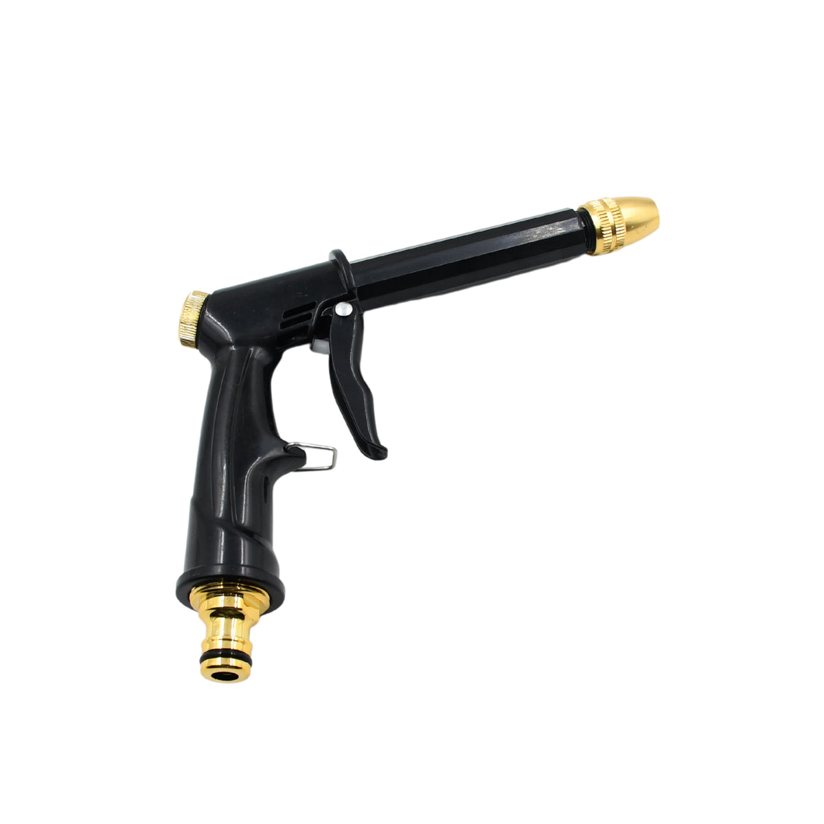 Plastic Body Water Spray Gun with Metal Trigger and Brass Nozzle | Adjustable Garden Hose Pipe Sprayer for Car Washing and Cleaning