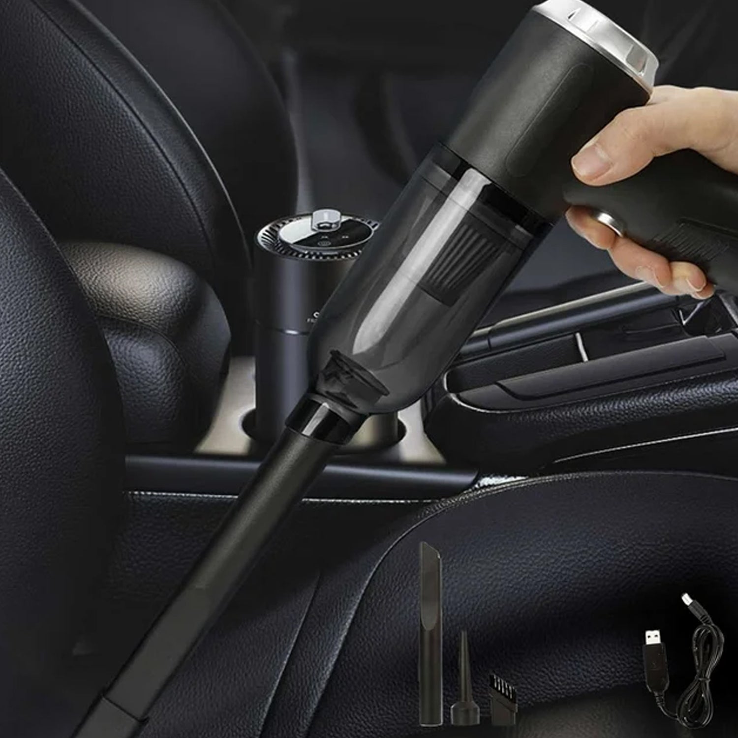 3 in 1 Wireless Car Mini Vacuum Cleaner with Blower Portable Rechargeable Handheld High Power Suction Cleaner for Car, Home, Computer and Keyboard Cleaning