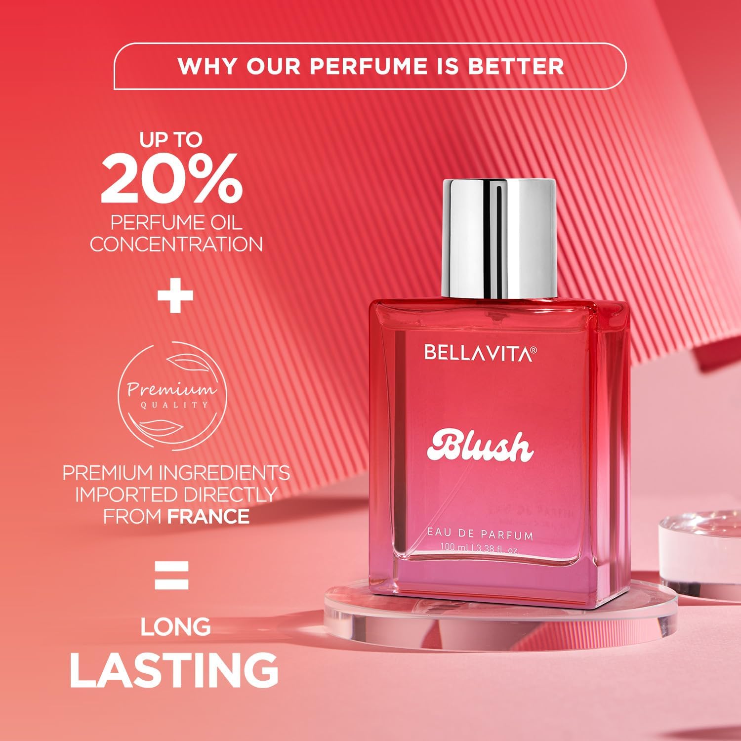 Bellavita Premium Blush Eau De Perfume - 100 Ml