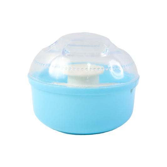 Baby Powder Puff Storage Box with Soft Applicator and Protective Lid for Gentle Newborn &amp; Infant Skin Care – Easy Dispensing Talcum Powder Container (1 Set)