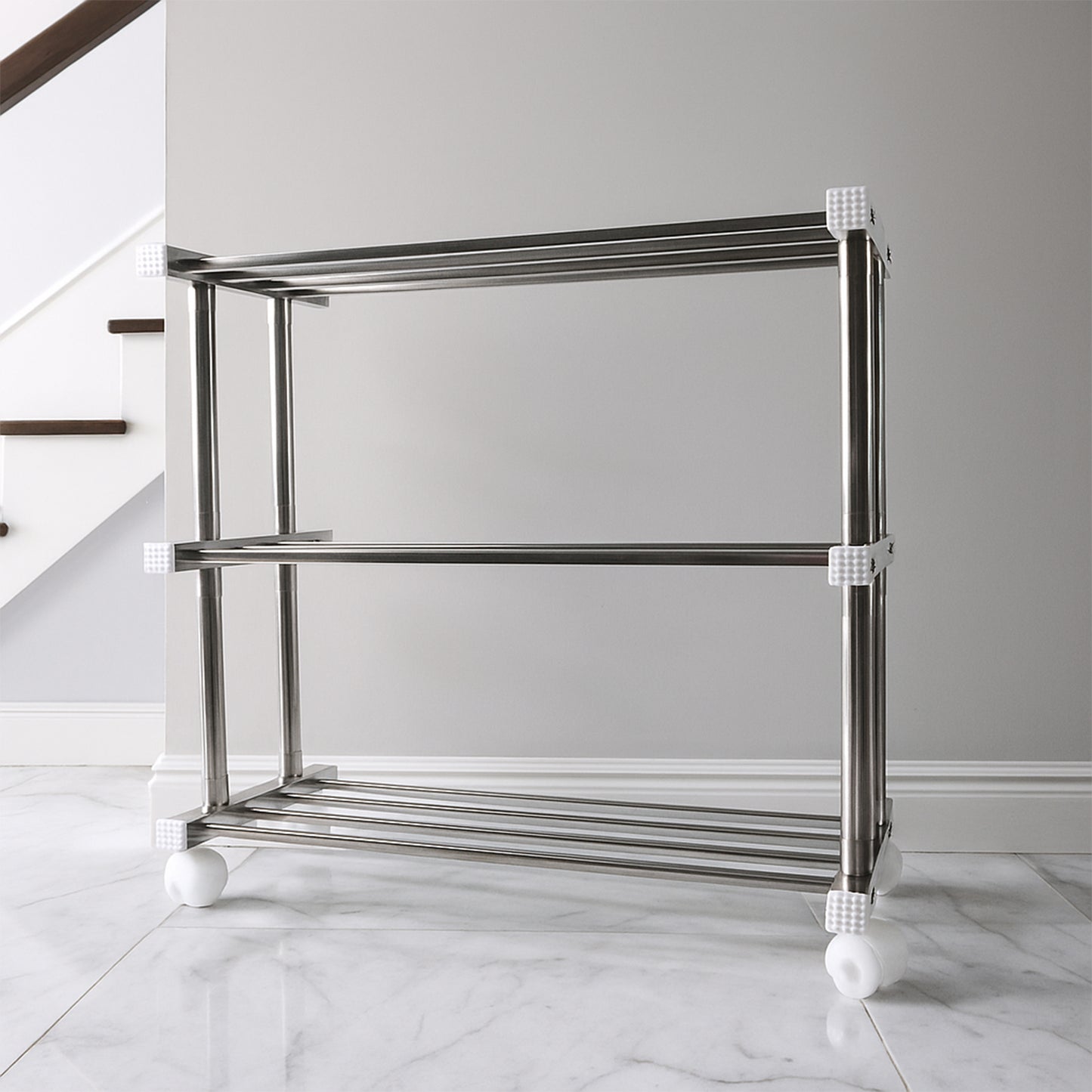 Supermom Stainless Steel Multipurpose Shoe Storage Rack - (1 Pc)