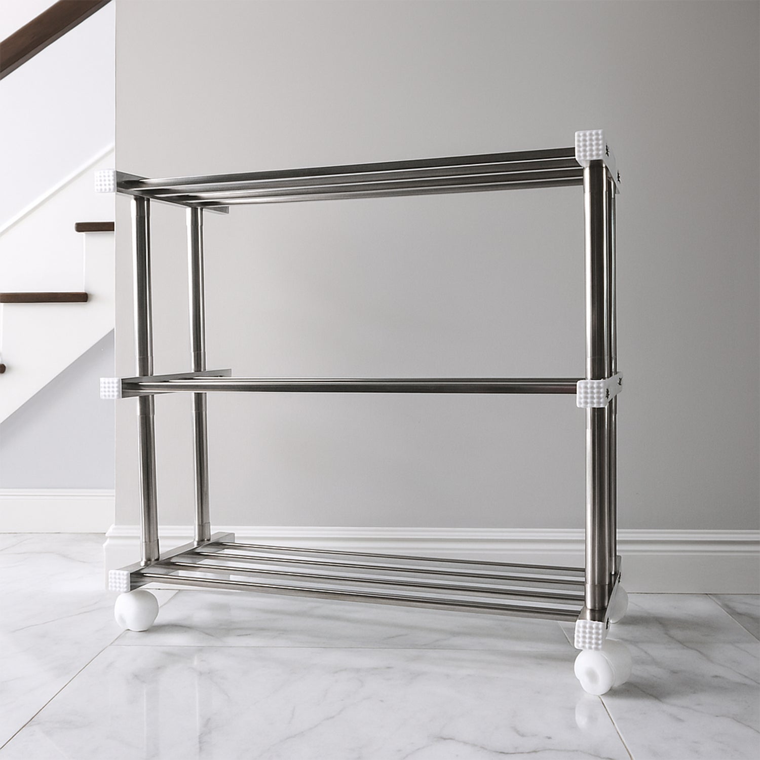 Supermom Stainless Steel Multipurpose Shoe Storage Rack - (1 Pc)