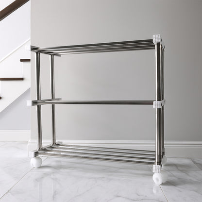 Supermom Stainless Steel Multipurpose Shoe Storage Rack - (1 Pc)