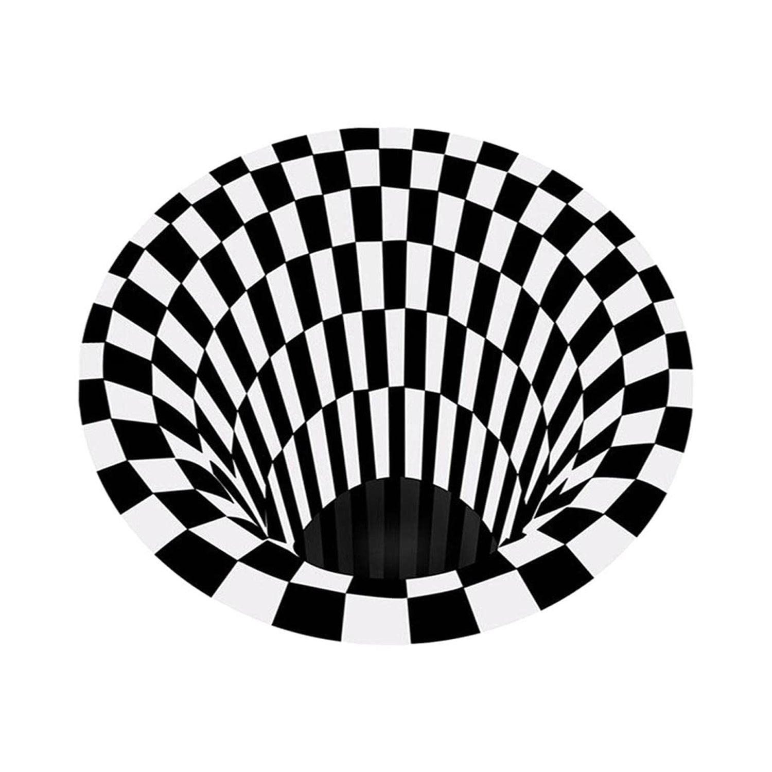 3d Space Round Carpet Floor Mat Non-woven Doormat (1 Pc, 78 Cm)