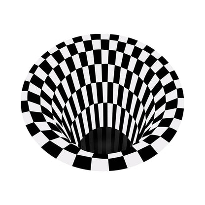 3d Space Round Carpet Floor Mat Non-woven Doormat (1 Pc, 78 Cm)