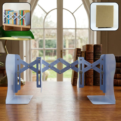 Adjustable Expandable Book Stand with Foldable Scissor Design Desk and Shelf Book Organizer for Home Office and Study (1 Pc)