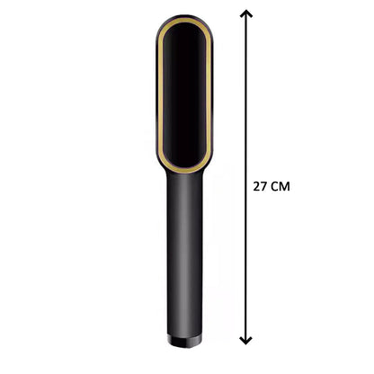 Hair Straightener Brush – Ceramic Hair Straightening Comb with Fast Heat-Up and Adjustable Temperature for Smooth, Shiny and Frizz-Free Hair (1 Pc)