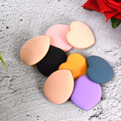 Mini Finger Powder Puff Makeup Sponges, Soft Finger Beauty Blender Puffs for Foundation, BB Cushion, Cream, Concealer, Blusher &amp; Powder (Multicolour, 8 Pcs Set)