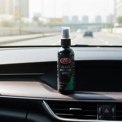 Anti-Fog Glass Spray 100ml | Windshield and Mirror Fog Prevention Spray for Cars, Bathrooms and Home Glass Surfaces