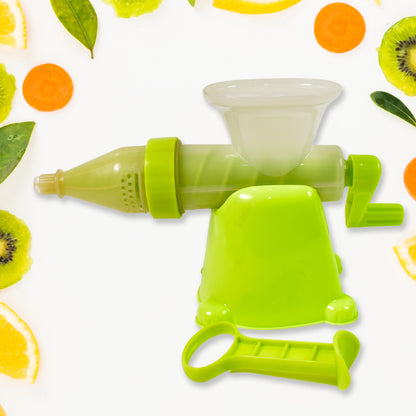 Multifunction Manual Fruit and Vegetable Juicer with Metal Handle, Non-Electric Plastic Juice Extractor for Orange, Sweet Lime, Watermelon, Tomato and Soft Fruits (1 Pc, Bowl Not Included)