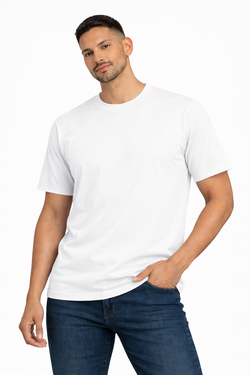 NAYAAH Unisex Basic T-Shirt - Plain White