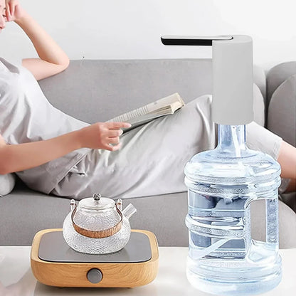 USB Rechargeable Electric Water Dispenser Pump with Removable Spout Automatic Portable Drinking Water Bottle Pump Low Noise (1 Piece)