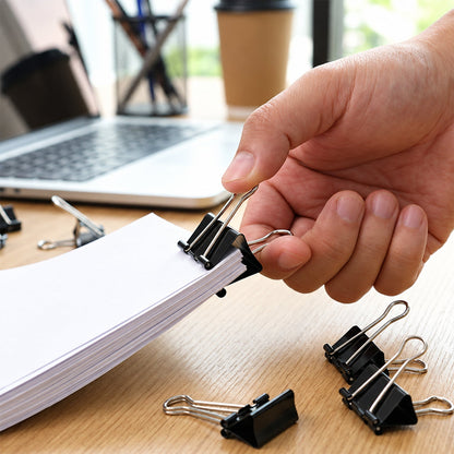 Metal Paper Holding Binder Clips For Office School And Home Organization (12 Pc 19 Mm)