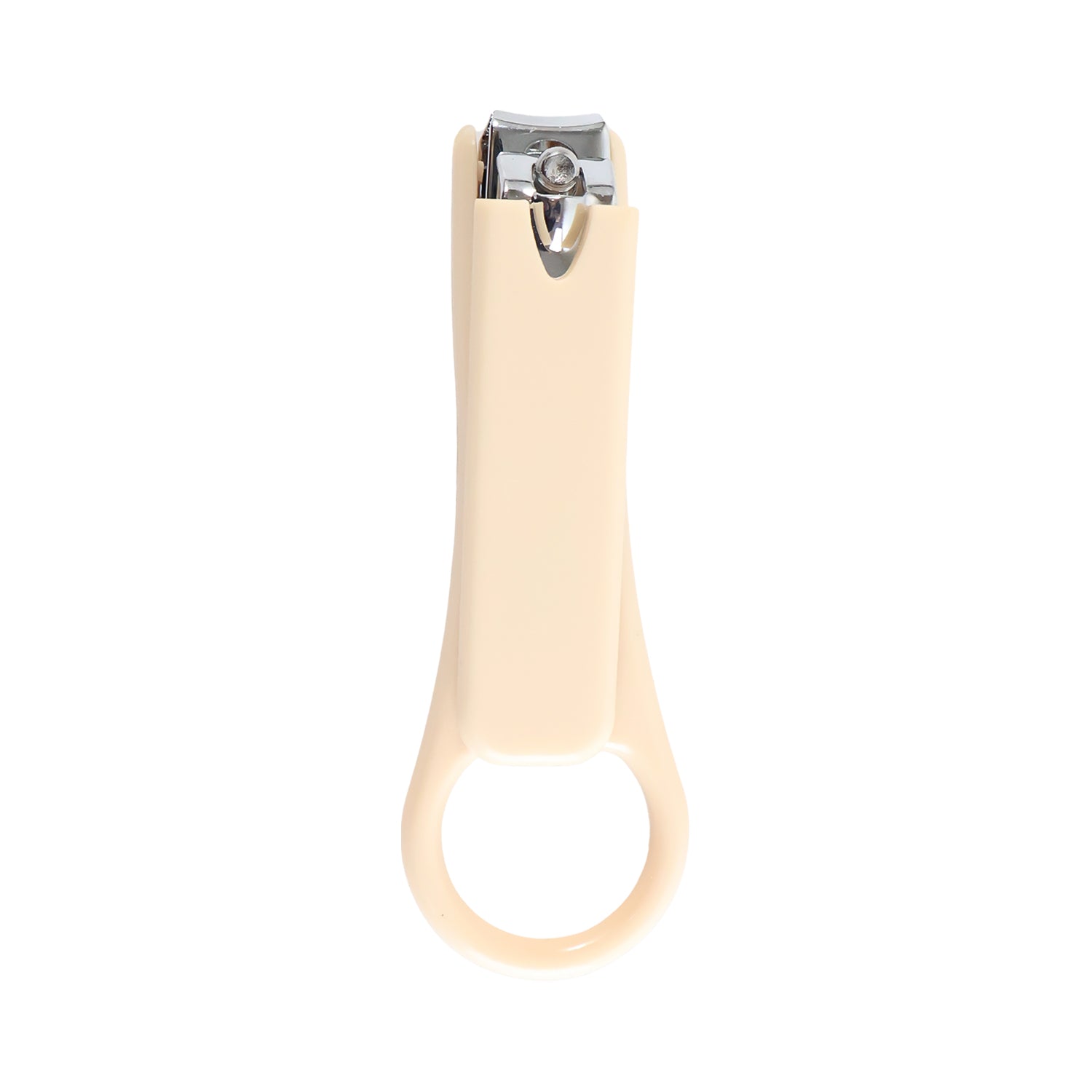 Ergonomic Ring Handle Nail Clipper for Precise Clean and Comfortable Trimming Long Lever Design with Anti Slip Grip Smooth Curved Blades Integrated Mini Nail File and Fingertip Control Loop for Salon Style Manicures (1 Pc)