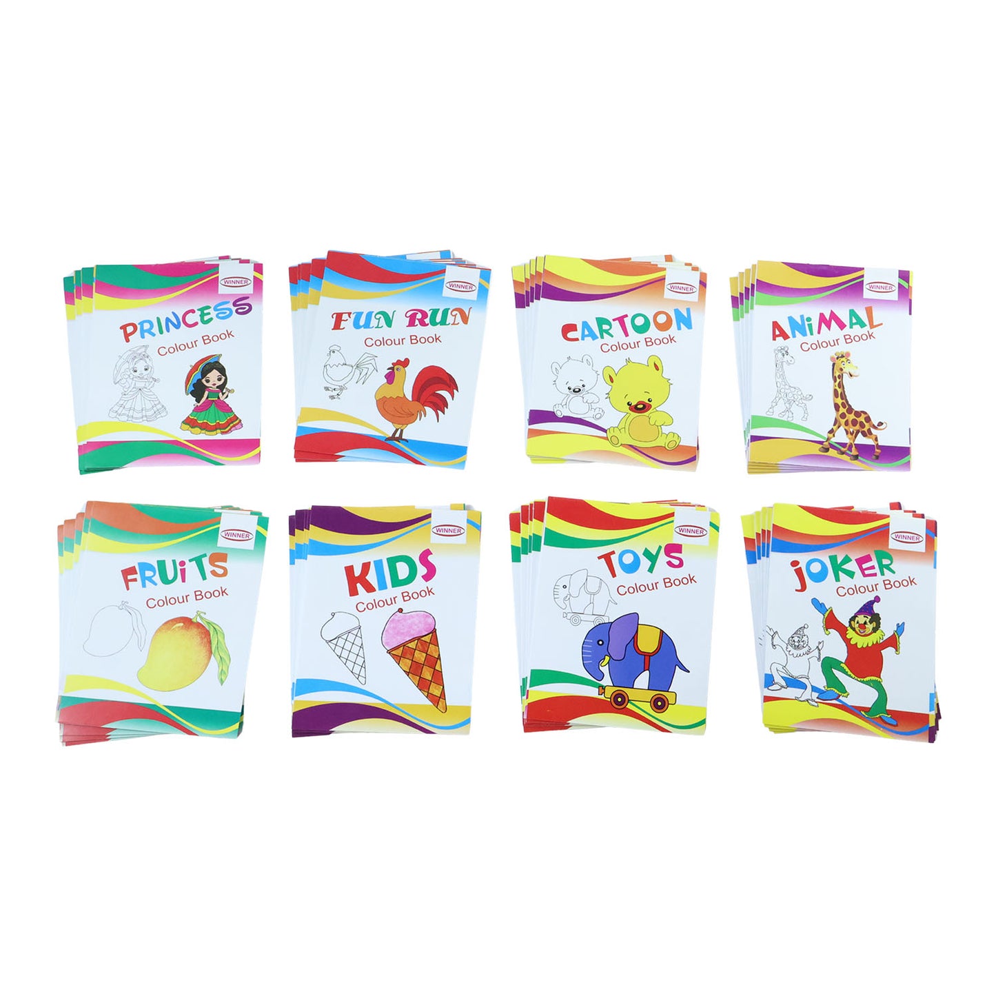 Kids Educational Colouring Book Set with Multiple Themes for Fun Learning and Creative Drawing Activities – 40 Pieces